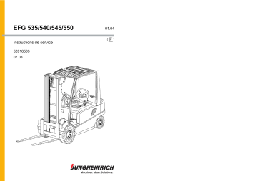 EFG 535 | EFG 540 | EFG 545 | Jungheinrich EFG 550 Mode d'emploi | Fixfr