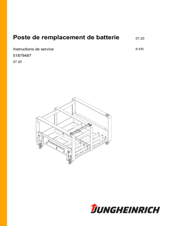 Jungheinrich Batteriewechselstation Mode d'emploi | Fixfr