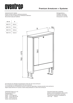 Oventrop 1401174 Surface-mounted cabinet Manuel du propriétaire