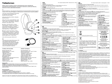 atlasformen AA836 Bluetooth Headphone Manuel utilisateur | Fixfr