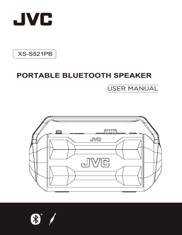 JVC XS-S5221PB Portable Bluetooth Speaker Manuel utilisateur | Fixfr