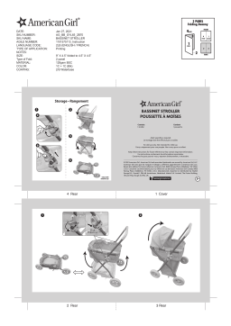 American Girl 1101575113 Bassinet Stroller Manuel utilisateur