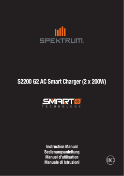 Spektrum S2200 G2 AC Smart Charger (2 x 200W) Manuel utilisateur