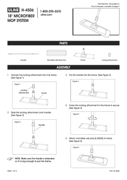 Uline H-4506 18″ Microfiber Mop System Manuel utilisateur