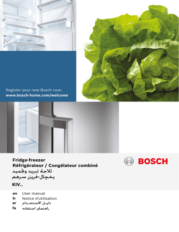 Bosch Fridge / Freezer Manuel utilisateur | Fixfr