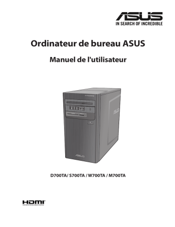 ExpertCenter D7 Tower D700TA | S700TA | ExpertCenter D7 Tower W700TA | Asus ExpertCenter M7 Tower M700TA Tower PC Manuel utilisateur | Fixfr