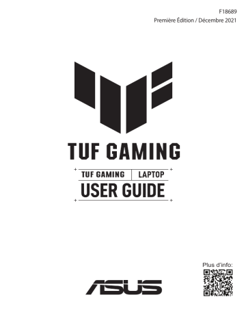 TUF Gaming A15 (2022) | Asus TUF Gaming A17 (2022) Laptop Manuel utilisateur | Fixfr