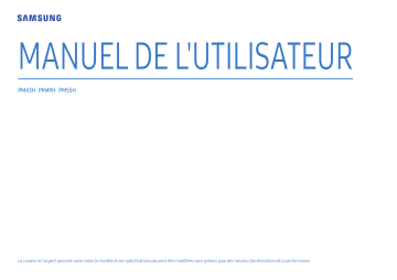 PM55H | PM43H | Samsung PM49H Manuel utilisateur | Fixfr