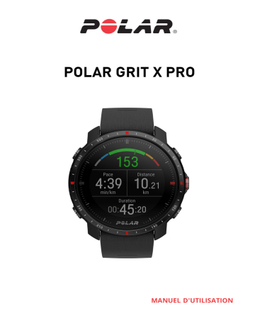 Polar Grit X Pro Manuel utilisateur | Fixfr