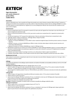 Extech Instruments 445715 Big Digit Hygro-Thermometer Manuel utilisateur