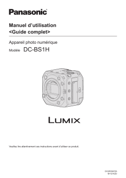 Panasonic DC BS1H Manuel utilisateur