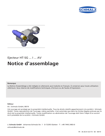  HT-SG A5 I 10 31 G3/8-AG AV VS  |  HT-SG A5 I 10 46 RA AV VS  |  HT-SG A5 I 10 31 NPT3/8-AG AV  |  HT-SG A5 I 10 46 RA AV  |  HT-SG A3 I 10 31 G3/8-AG AV  |  HT-SG A2 I 10 31 NPT3/8-AG AV  |  HT-SG A5 I 10 31 G3/8-AG AV  | Schmalz  HT-SG A2 I 10 31 G3/8-AG AV VS Holder for suction cup  Manuel utilisateur | Fixfr