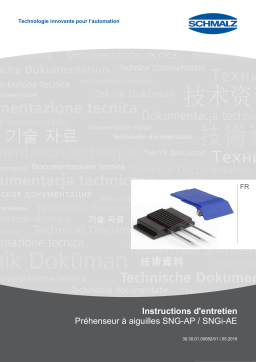 Schmalz  SNG-AP 10 1.2 V 3 Pneumatic needle gripper in maintenance-friendly design infinitely adjustable stroke  Manuel utilisateur