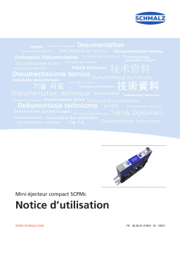 Schmalz  SCPMc 07 S01 NC M8-6 NPN AA6 Mini Compact Ejector function and display  Mode d'emploi