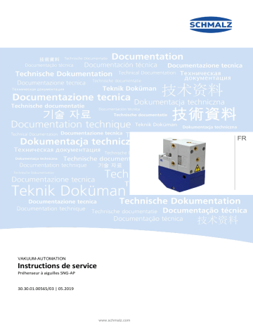  SNG-AP 10 1.2 V 10  |  SNG-AP 10 0.8 V 10  |  SNG-AP 10 0.8 V 3  |  SNG-AP 10 1.2 V 20  | Schmalz  SNG-AP 10 1.2 V 3 Pneumatic needle gripper in maintenance-friendly design infinitely adjustable stroke  Mode d'emploi | Fixfr