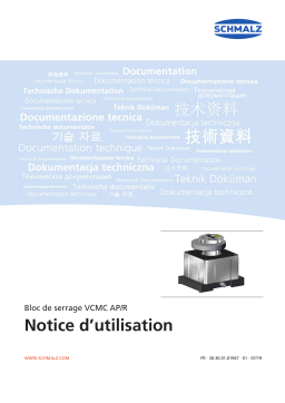 Schmalz  VCMC-R-QUICK 150x130x100 30/40 Mechanical clamp for narrow and frame parts, for grid tables  Mode d'emploi