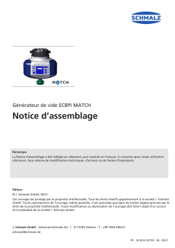 Schmalz  ECBPi 12 24V-DC MATCH CobotPump for electrical vacuum generation for collaborative robots  Mode d'emploi