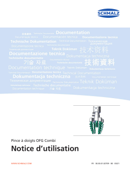 Schmalz  OFG SI-70 31.5 SPB4-30 Innovative finger gripper for direct food use and Pick&Place applications  Mode d'emploi