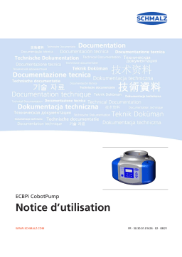 Schmalz  ROB-SET ECBPi UR Complete set for connecting and integrating the CobotPump ECBPi to lightweight robots  Mode d'emploi