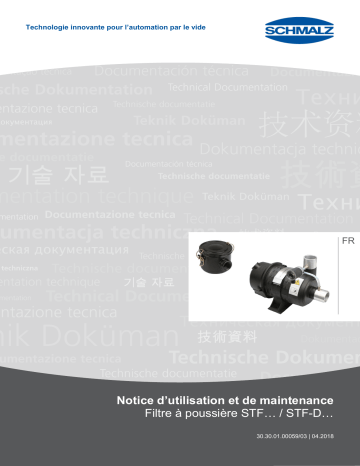 Schmalz  STF G2-1/2-IG N Dust filter  Mode d'emploi | Fixfr