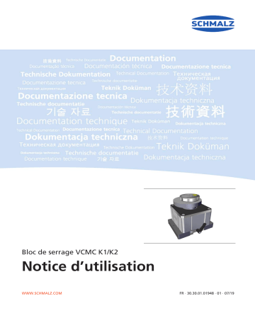  VCMC-K1-QUICK 170x135x100 10-100  | Schmalz  VCMC-K2-QUICK 170x135x100 10-100 Mechanical clamp for narrow and frame parts, 2-circuit console  Mode d'emploi | Fixfr
