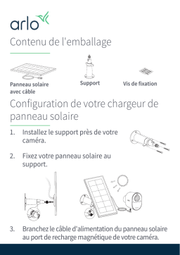 Arlo Magnetic Solar Panel (VMA 5600) Guide de démarrage rapide