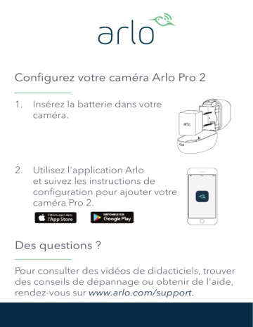Arlo Pro 2 (VMC4030P) Guide de démarrage rapide | Fixfr