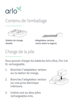 Arlo Dual Charger (VMA5400C) Guide de démarrage rapide