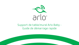 Arlo Baby Table/Wall Stand (ABA1500) Guide de démarrage rapide