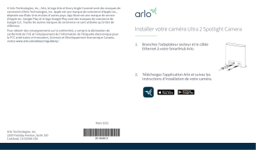 Arlo Ultra / Ultra 2 (VMC5040) Guide de démarrage rapide | Fixfr