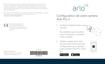 Arlo Pro 3 (VMC4040P) Guide de démarrage rapide | Fixfr