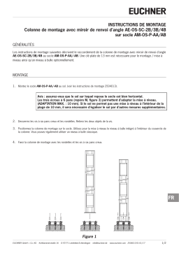 EUCHNER avec miroir de renvoi d'angle AE-OS-SC-2B/3B/4B sur socle AM-OS-P-AA/AB Mode d'emploi