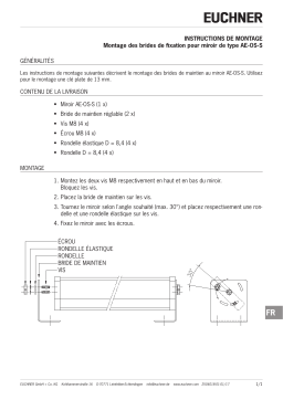 EUCHNER des brides de fixation pour miroir de type AE-OS-S Mode d'emploi