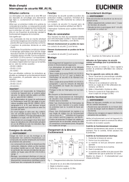 EUCHNER Interrupteur de sécurité NM..AV/AL Mode d'emploi