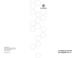 ecobee EMS Guide d'installation