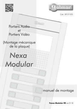 Golmar TNEXA MODULAR ML REV.0118 Manuel du propriétaire