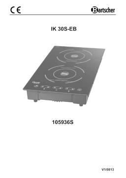 Bartscher 105936S Built-in induction cooker IK 30S-EB Mode d'emploi