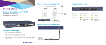 (JGS524) Switch Ethernet 24 Ports RJ45 Métal Gigabit | Netgear Switch Manuel utilisateur | Fixfr