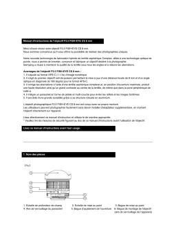 Samyang Objectif Fish-eye 8mm F3.5 UMC CS II Monture Alpha Ref SAM8SONY_CSII Manuel utilisateur