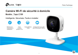 TP-LINK Tapo Caméra Surveillance WiFi Extérieur Caméra IP haute résolution 3MP Manuel utilisateur