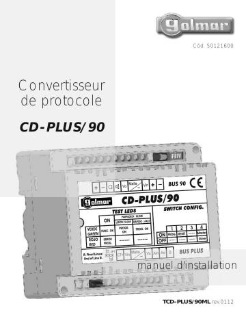 Golmar TRIP TCD-PLUS/90ML REV.0112 Manuel du propriétaire | Fixfr