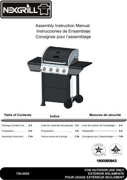 Bhg - Old 720-0925 Bbq And Gas Grill Manuel du propriétaire