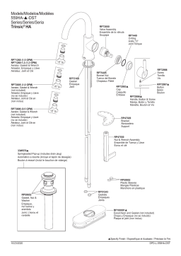 Delta 559HA-CZ-DST Trinsic Champagne Bronze 1-Handle Single Hole WaterSense Bathroom Sink Faucet Manuel utilisateur