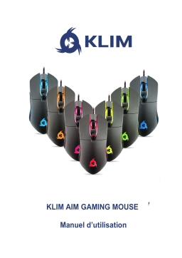 KLIM Aim Souris Gamer RGB 7000 DPI Manuel utilisateur