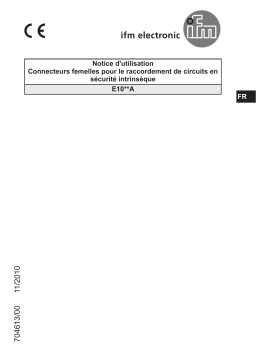 IFM E1004A Female wirable connector Mode d'emploi