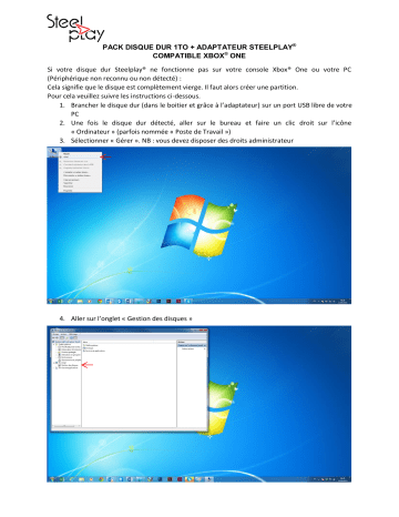 Steelplay Disque Dur 1 to Manuel utilisateur | Fixfr