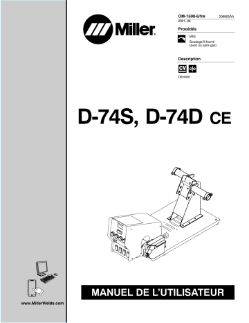 D-74S CE | Miller D-74D CE Manuel utilisateur | Fixfr
