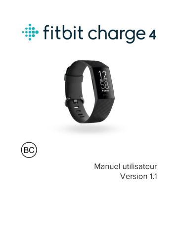 Fitbit Bracelet d'Activité Charge 4 Manuel utilisateur | Fixfr