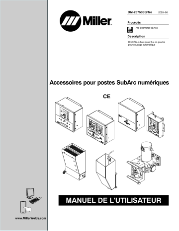 Miller SUBARC SYSTEM DIGITAL ACCESSORIES CE Manuel utilisateur | Fixfr