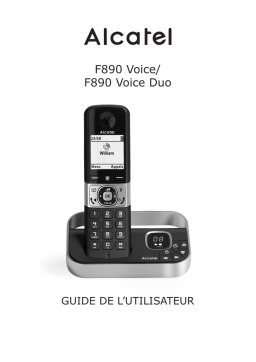 Alcatel F890 voice duo noir EU Telephone sans fil repondeur Manuel utilisateur